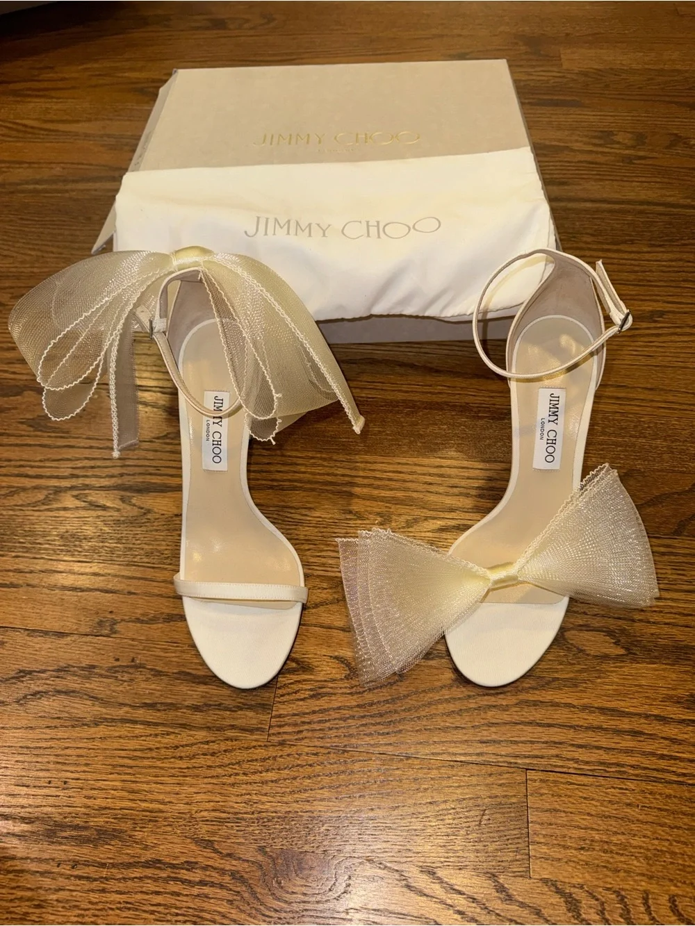 Size 42 Jimmy Choo Aveline 100 Sandal Latte